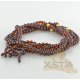 Tibetan Buddhist natural amber rosary